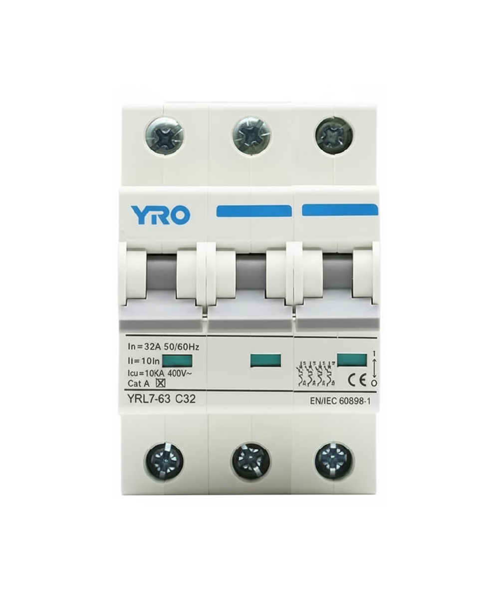 Interruptor Automático YRO YRL7 3P 63A 6kA 220/440V AC