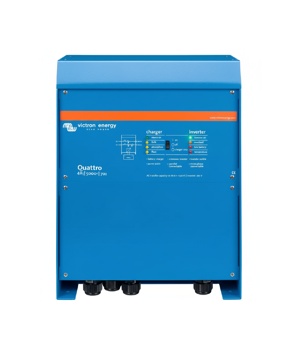 Inversor Cargador Aislado Monofásico 3kVA 48V Victron Quattro 120V 48/3000/35-50/50